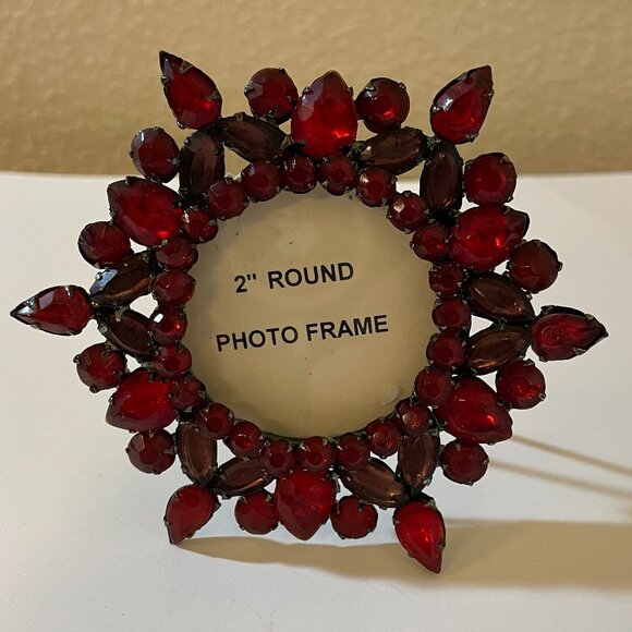 Other - Ruby Jewel Beaded Frame on Stand